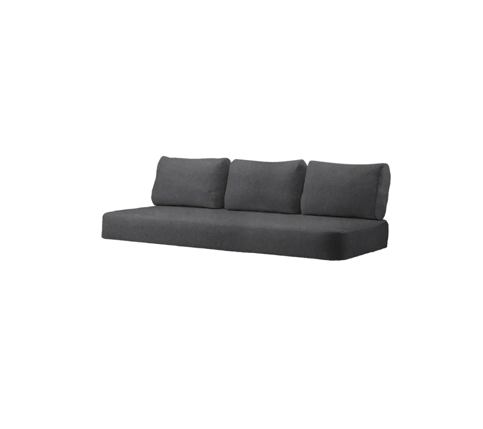 Cane-Line Sense hyndesæt 3-pers. sofa light grey