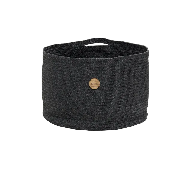 Cane-Line Soft Rope kurv stor dark grey
