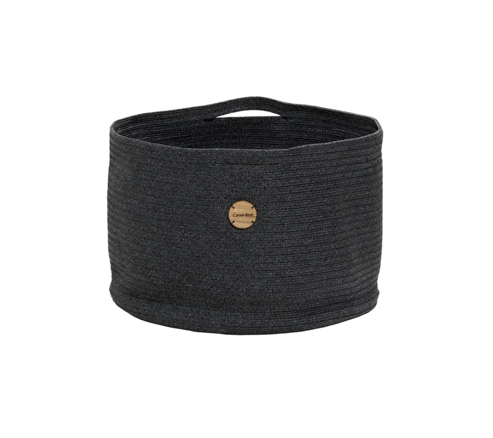 Cane-Line Soft Rope kurv stor dark grey