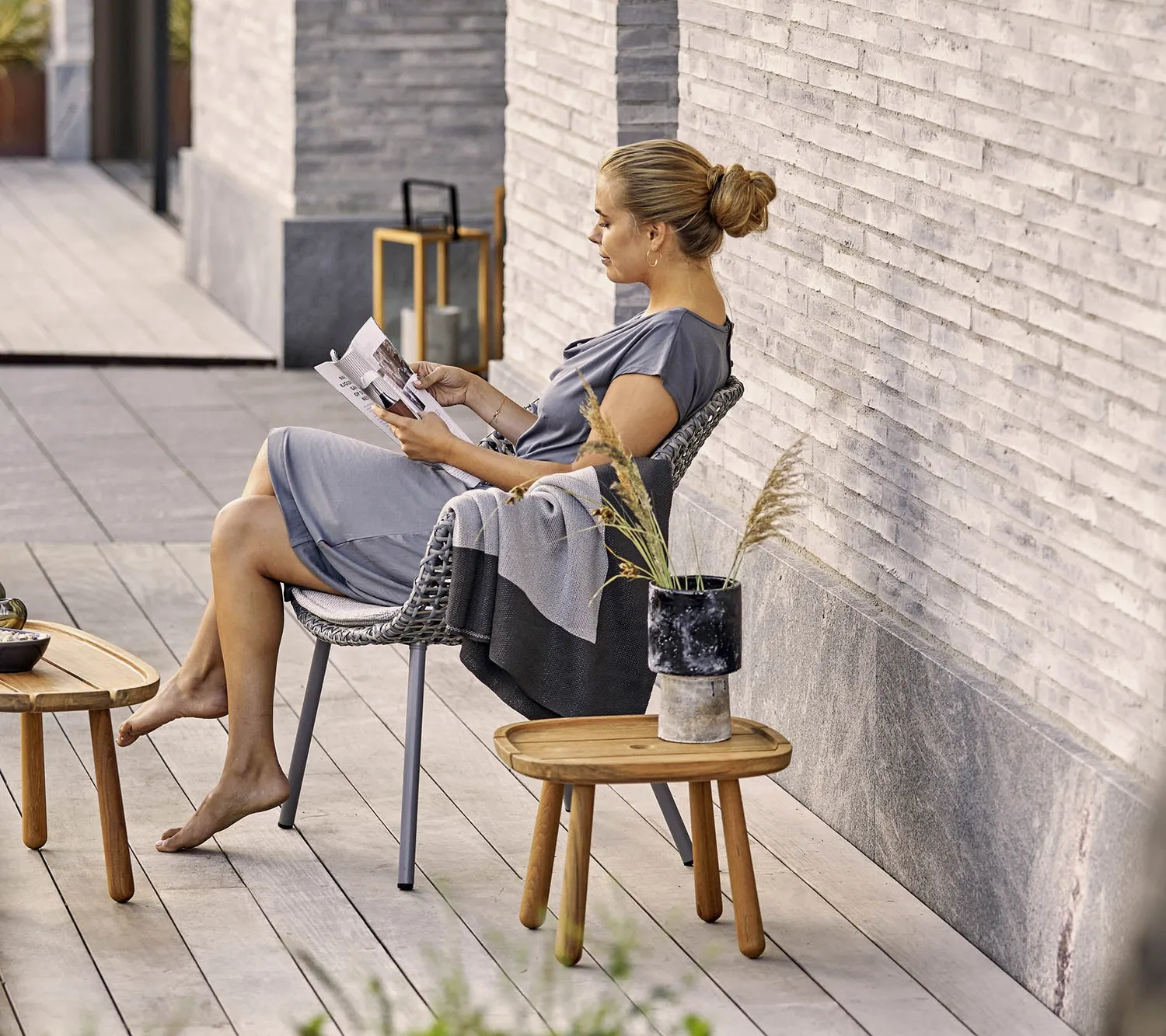 Cane-Line Royal sofabord firkantet Teak lille