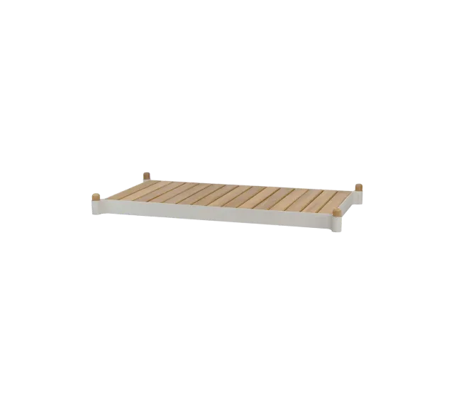 Cane-Line Sticks plantekasse bænk teak lava grey