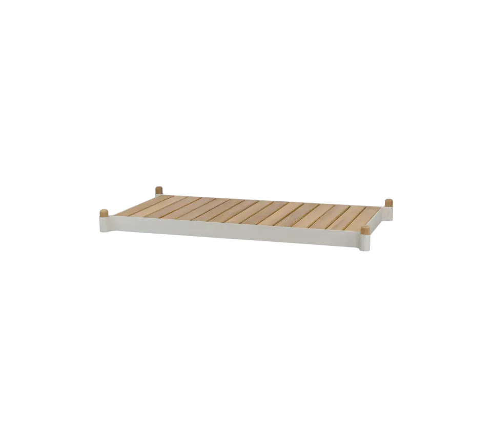 Cane-Line Sticks plantekasse bænk teak lava grey
