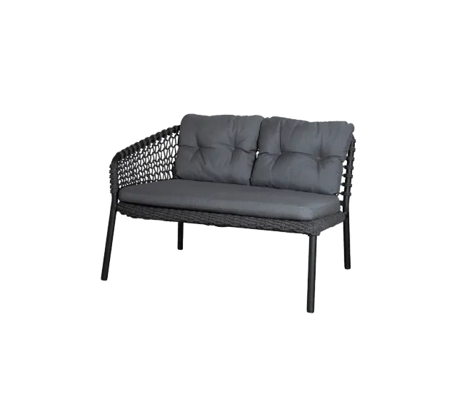 Cane-Line Ocean 2-pers. højre modul sofa mørkegrå QuickDry