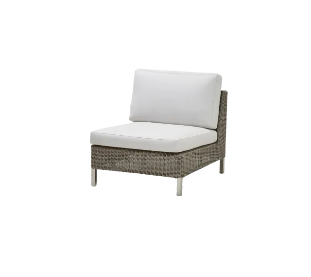 Cane-Line Connect single modul taupe white Weave