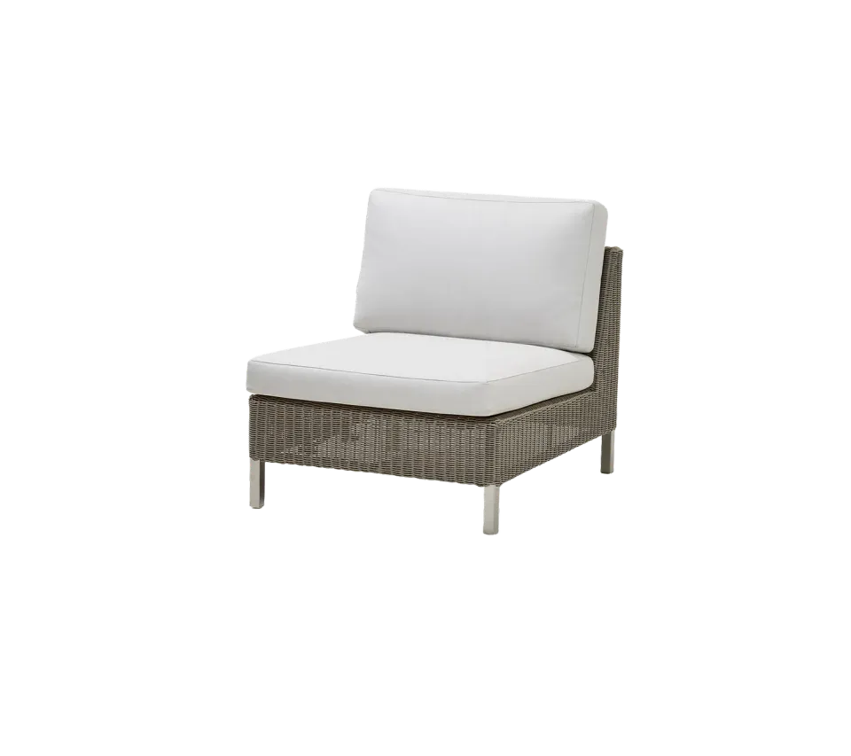 Cane-Line Connect single modul taupe white Weave