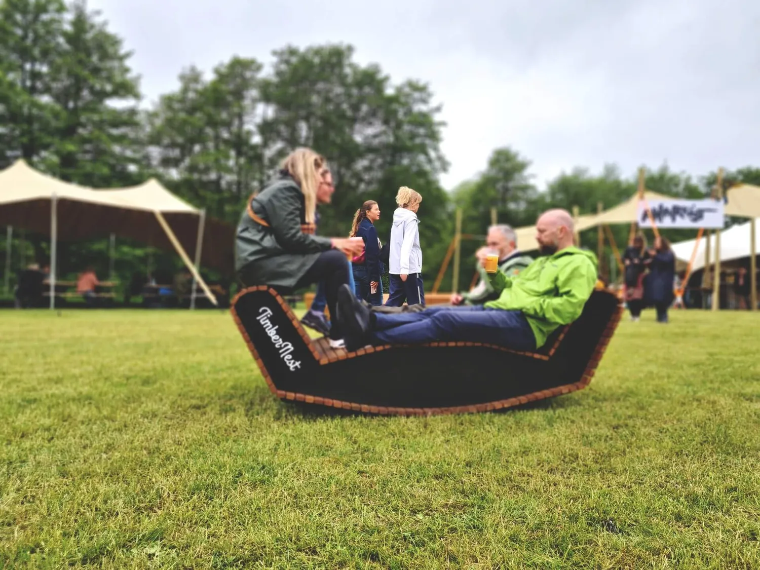 TimberNest TimberLounge loungemøbel til 3 i træ