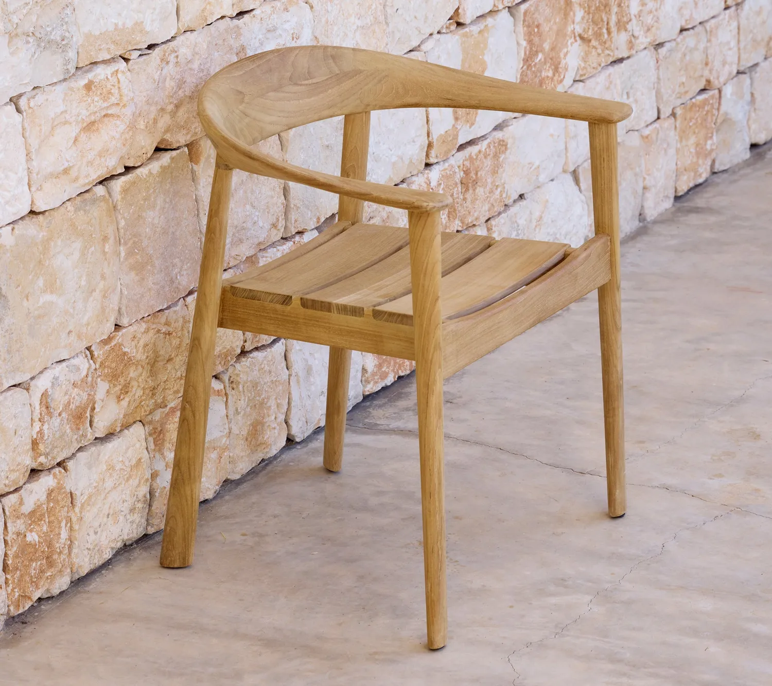 Cane-Line Majestic armstol teak uden hynde