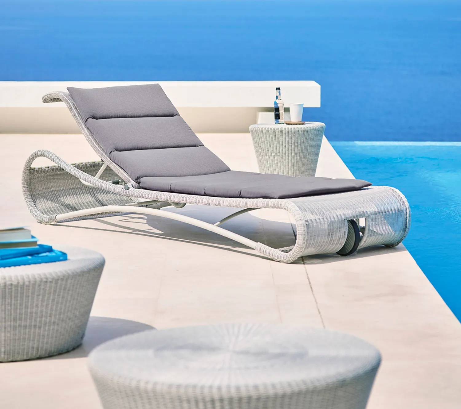 Cane-Line Escape hynde solvogn white QuickDry