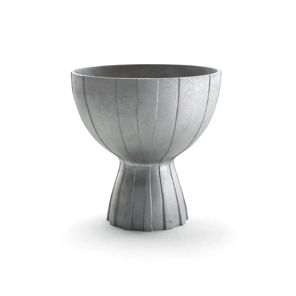 Byarums Bruk Duett blomsterurne rå aluminium