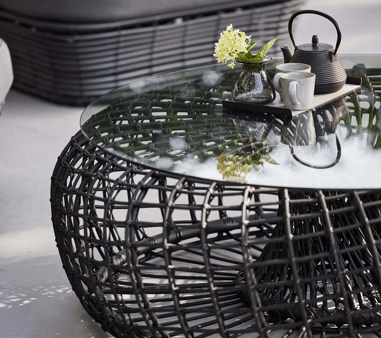 Cane-line Nest stor sofabord natural Weave til uderum