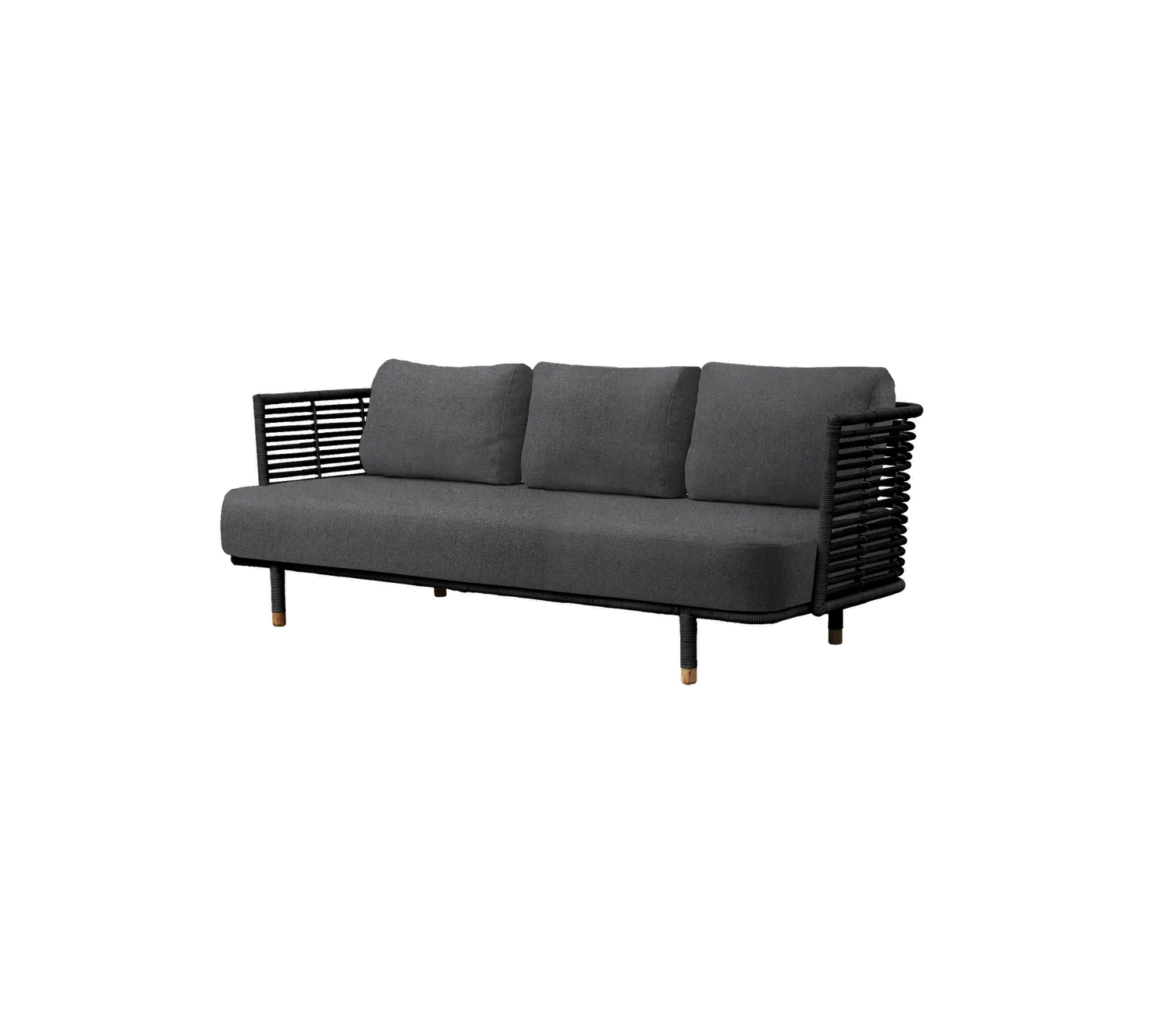 Cane-Line Sense hyndesæt 3-pers. sofa light grey