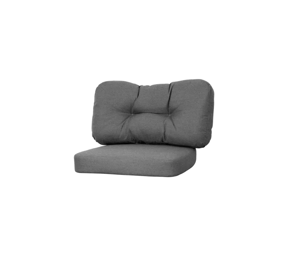 Cane-Line Ocean large loungestol hyndesæt white grey QuickDry