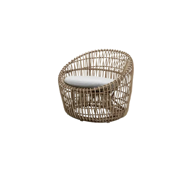 Cane-Line Nest round stol hvid Weave QuickDry