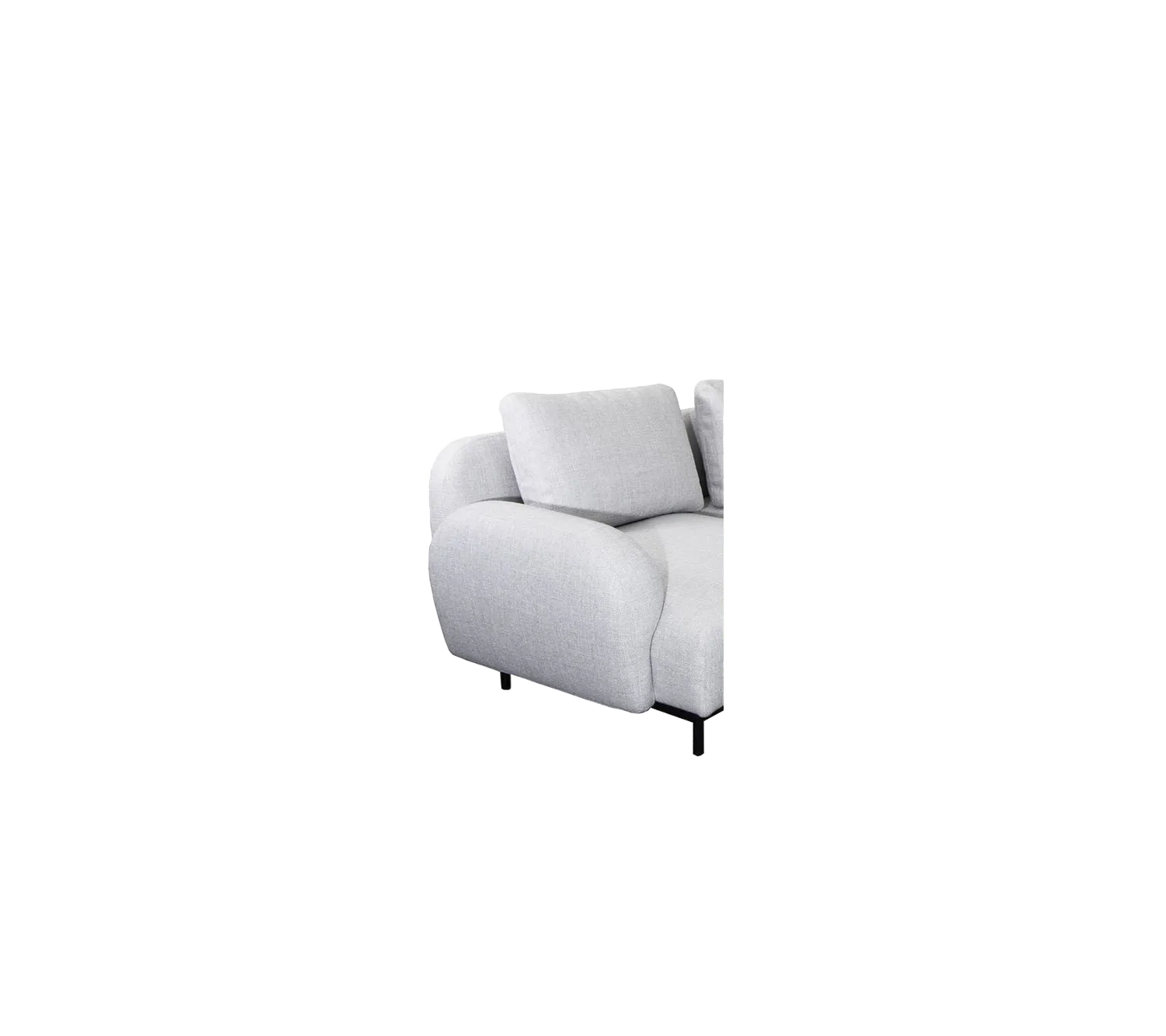 Cane-Line Aura lavt armlæn light grey ambience