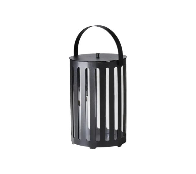 Cane-Line Lighttube stor lanterne lava grey