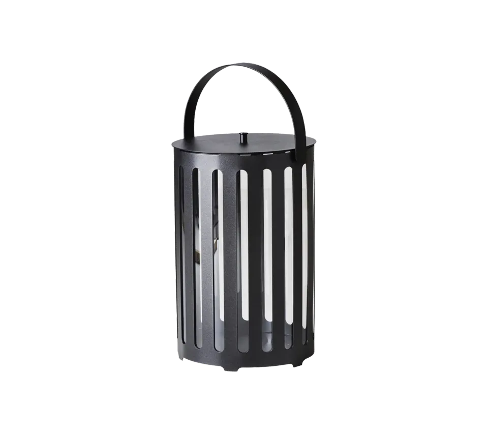 Cane-Line Lighttube stor lanterne lava grey