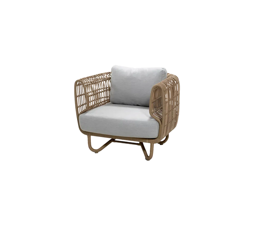 Cane-Line Nest loungestol White QuickDry vejrbestandig