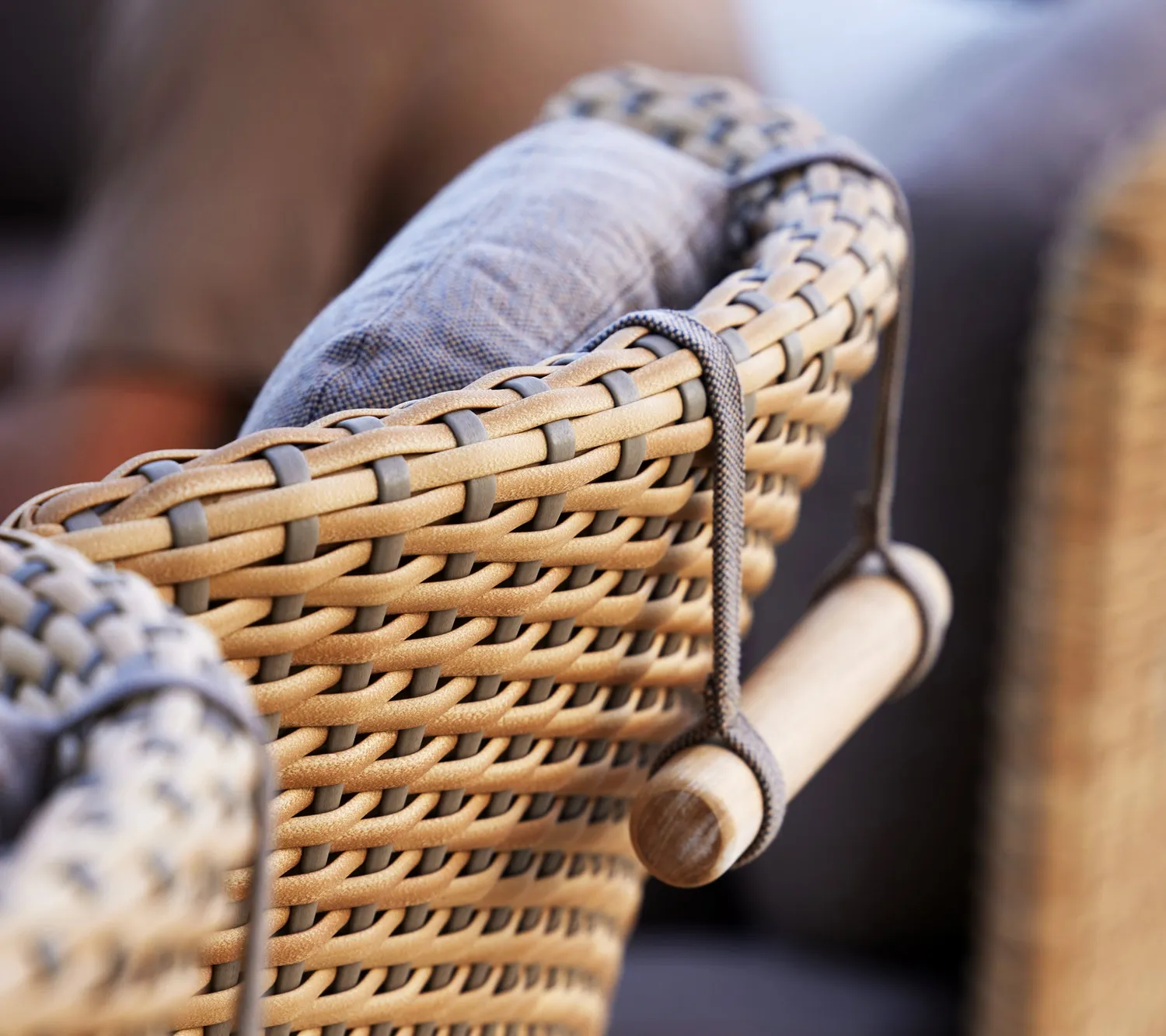 Cane-Line Arch armlæn ryglæn høj natural taupe