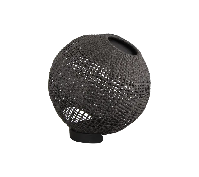 Cane-Line Illusion rund lampe Taupe Soft Rope Solar