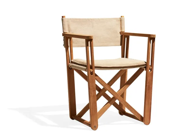 Skargaarden Kryss loungestol teak med hynde