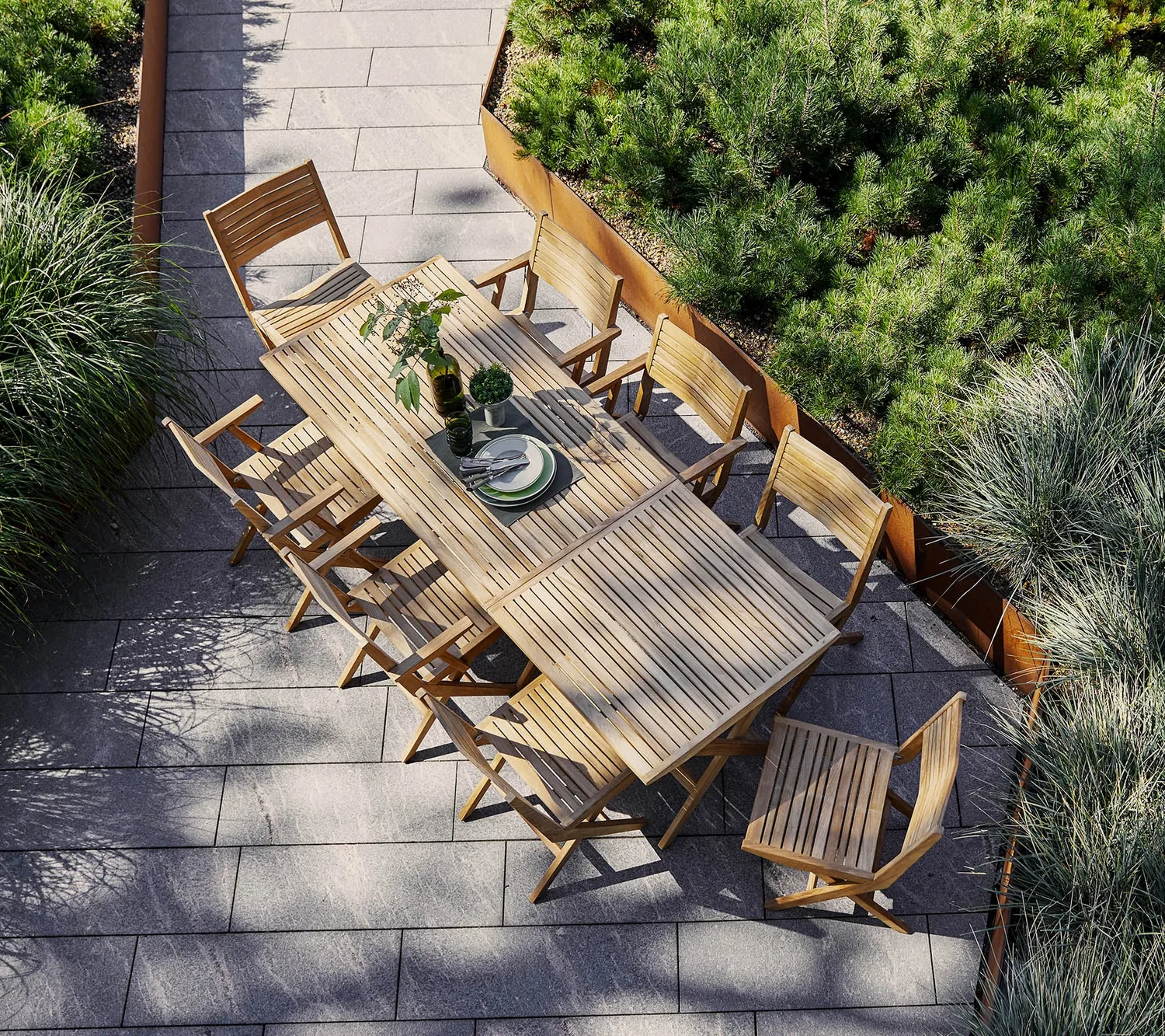 Cane-Line Flip foldestol m/armlæn Teak