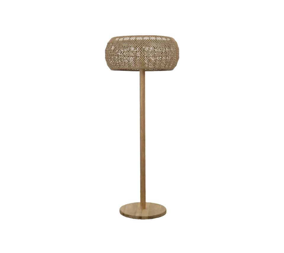 Cane-Line Illusion Glow standerlampe natural teak solar