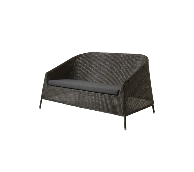 Cane-Line Kingston 2-pers sofa mocca stabelbar