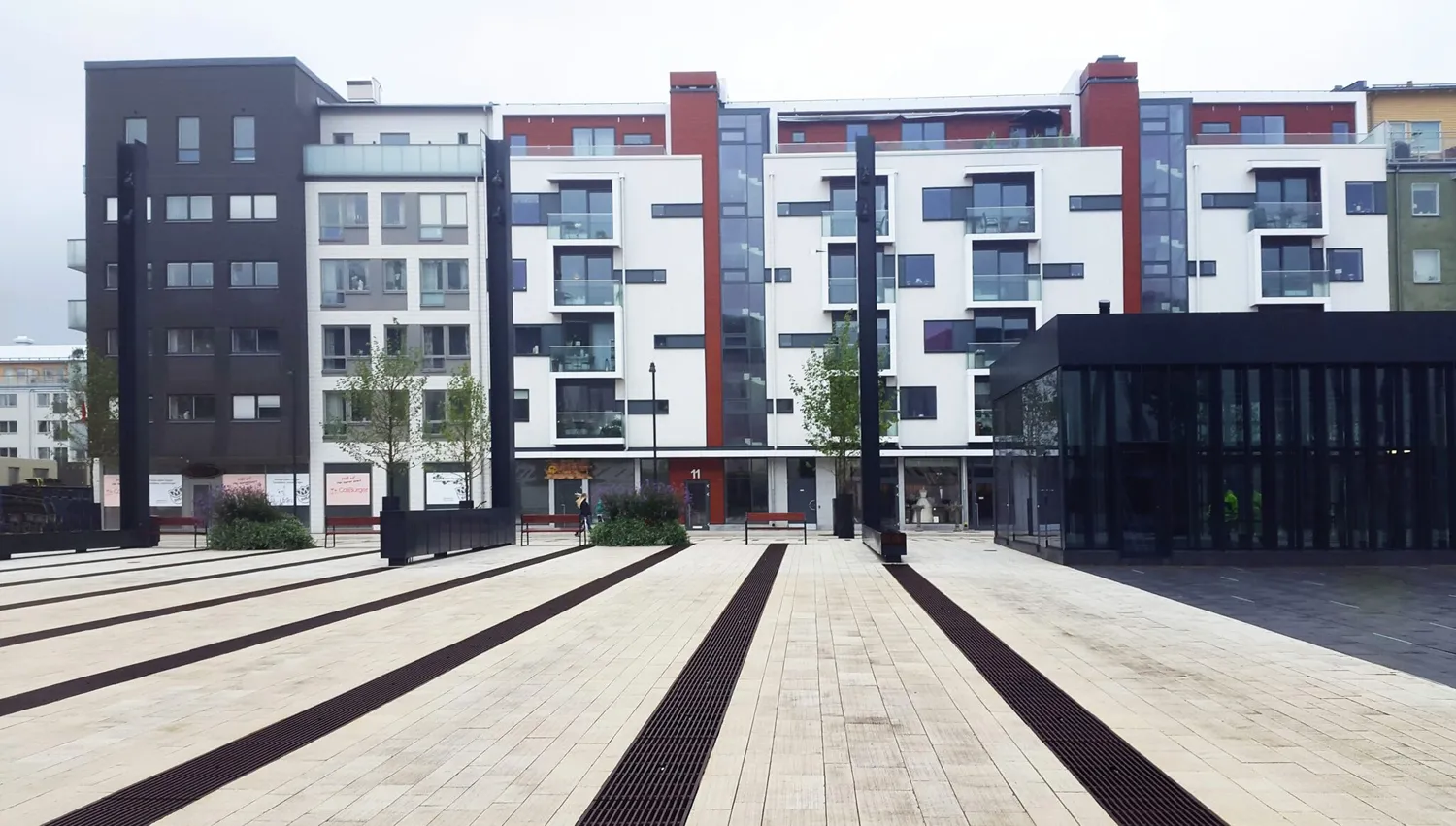 GH Form Campus Straight linjeafvandingsrist støbejern
