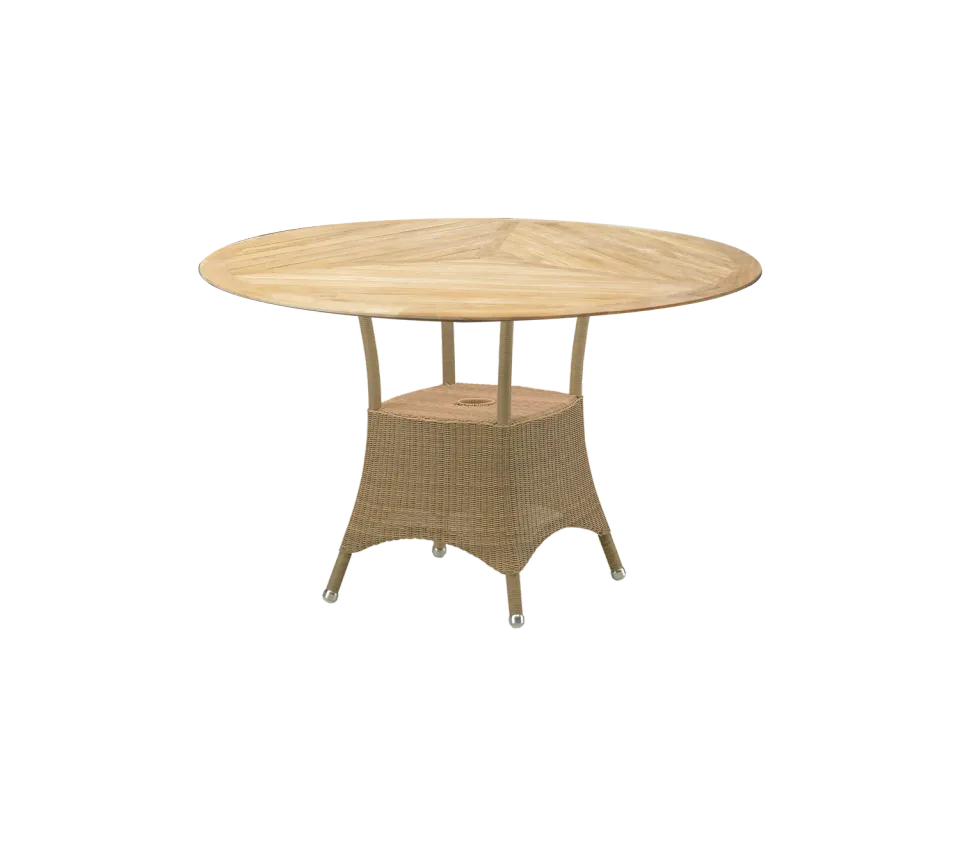 Cane-Line Lansing bord lille taupe teak Weave