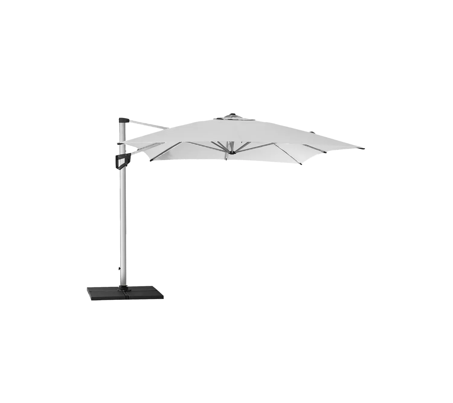 Cane-Line Hyde luxe parasol 3x4 m taupe trælook