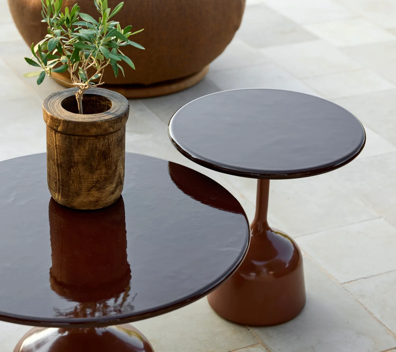 Cane-Line Glaze sofabord lille sand lava stone