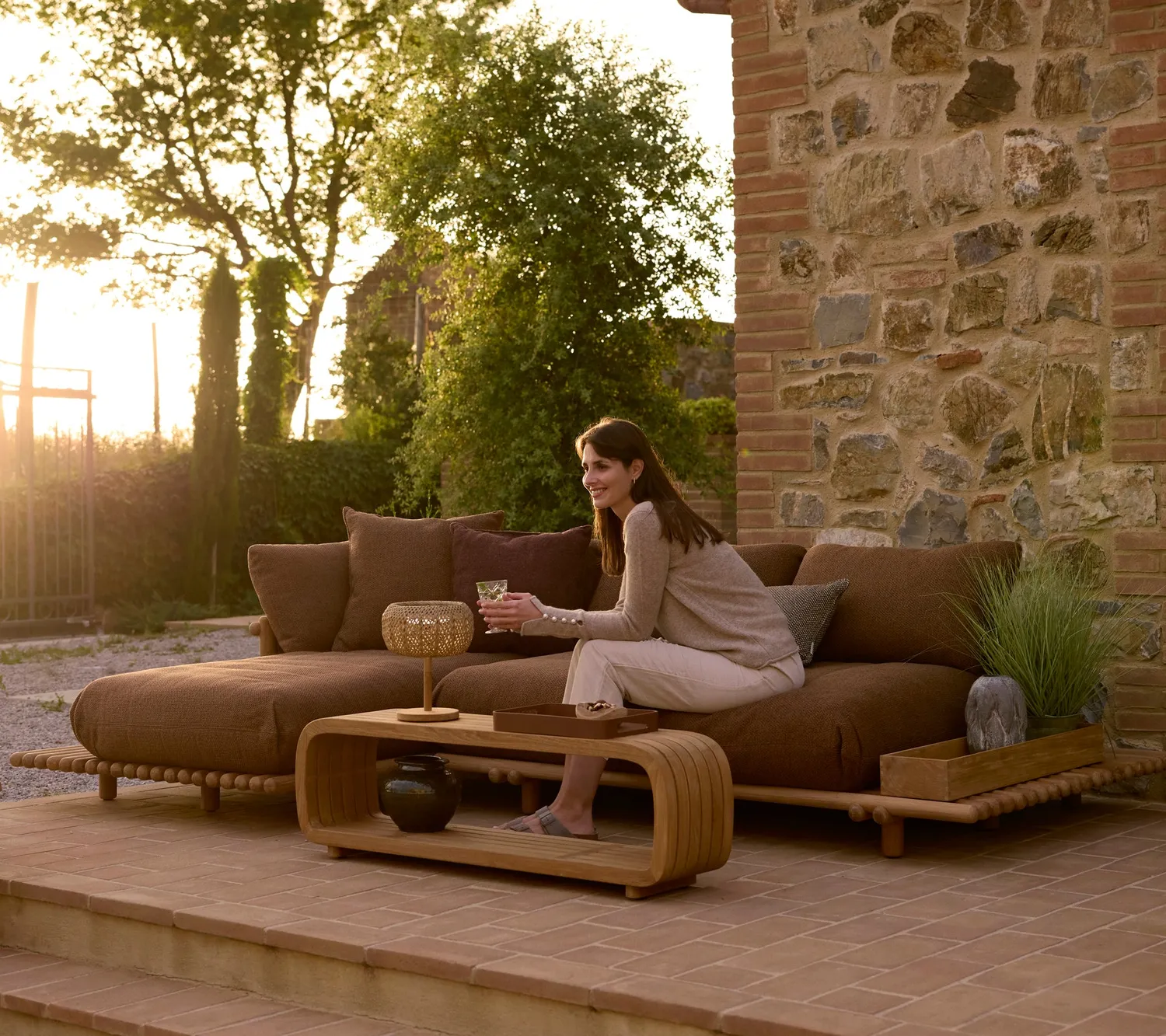 Cane-Line Mellow sofabord Teak til lounge