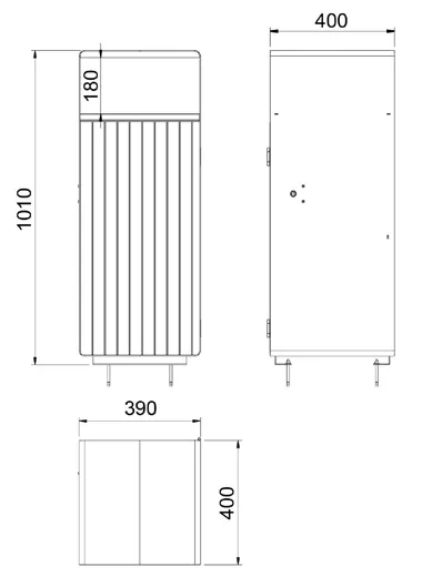 DUTRA Jupiter 65 l plantekrukke stor udendørs