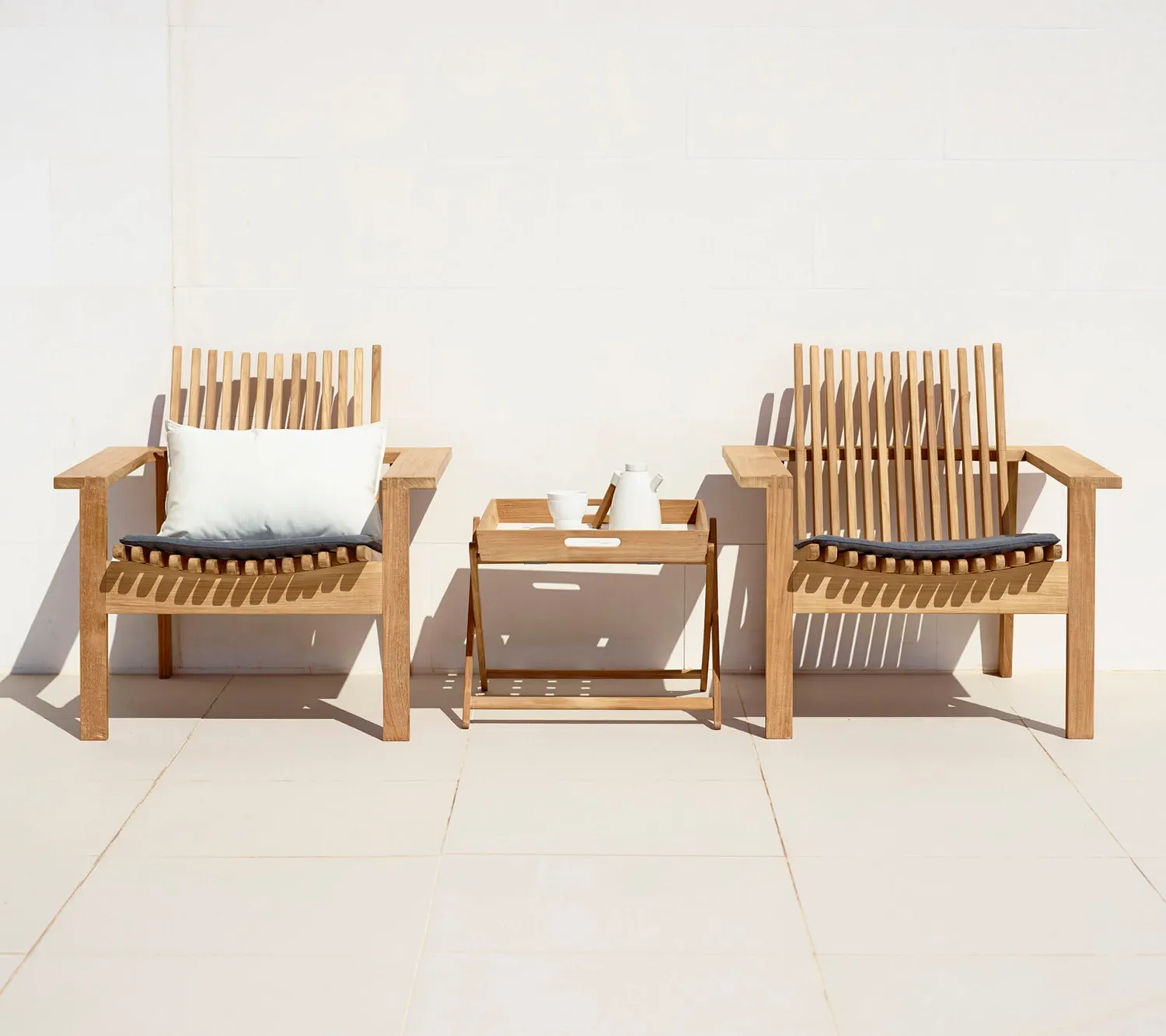 Cane-Line Amaze loungestol teak grey