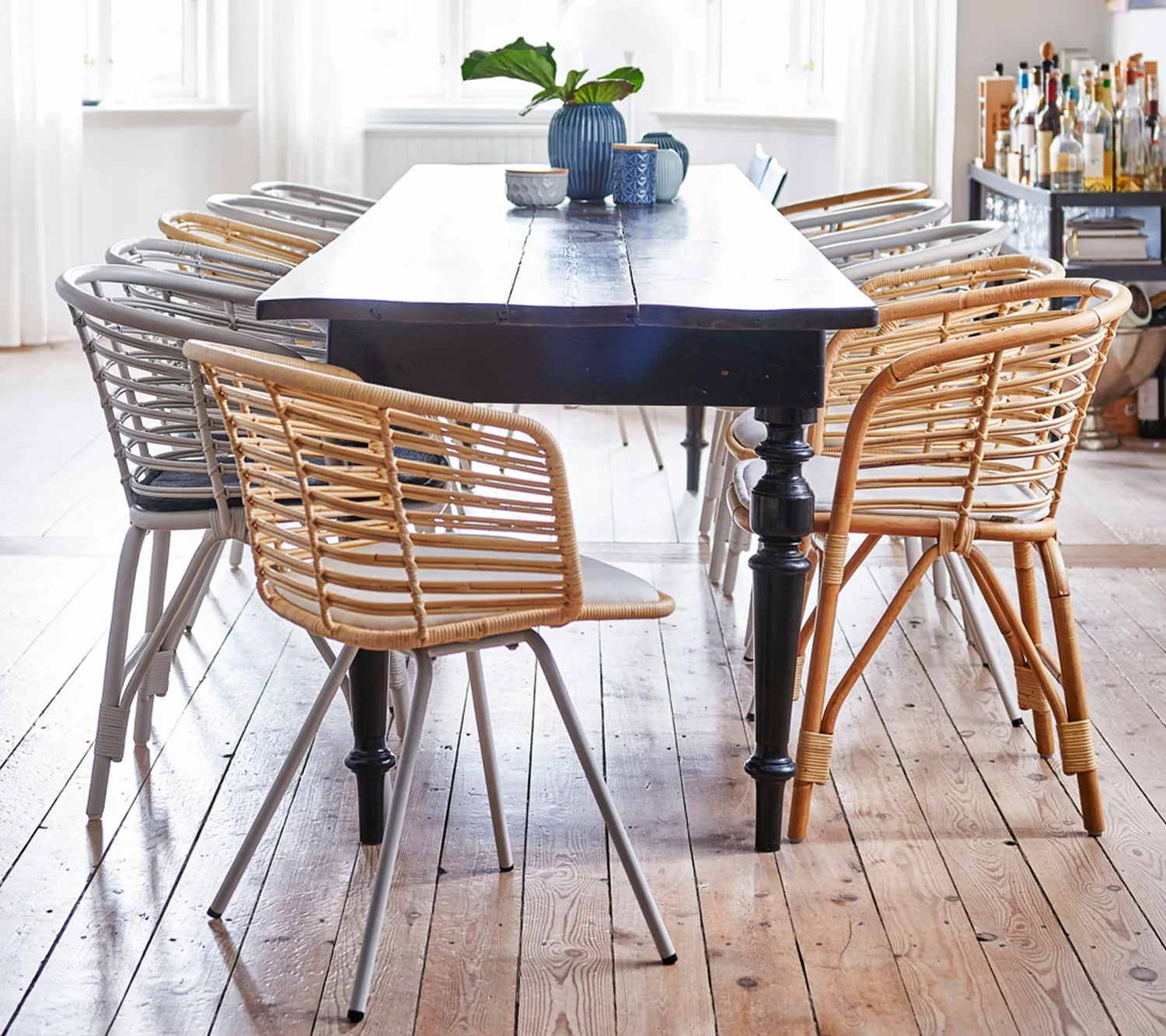 Cane-Line Blend stol natural rattan uden hynde