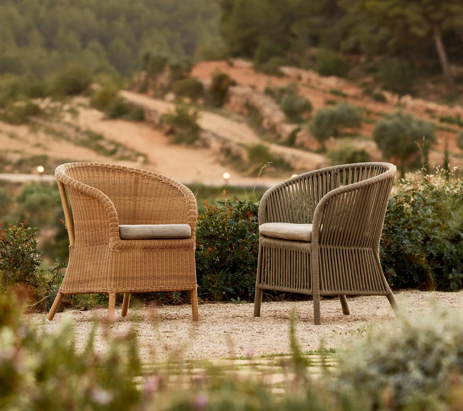 Cane-Line Derby stol natural weave taupe