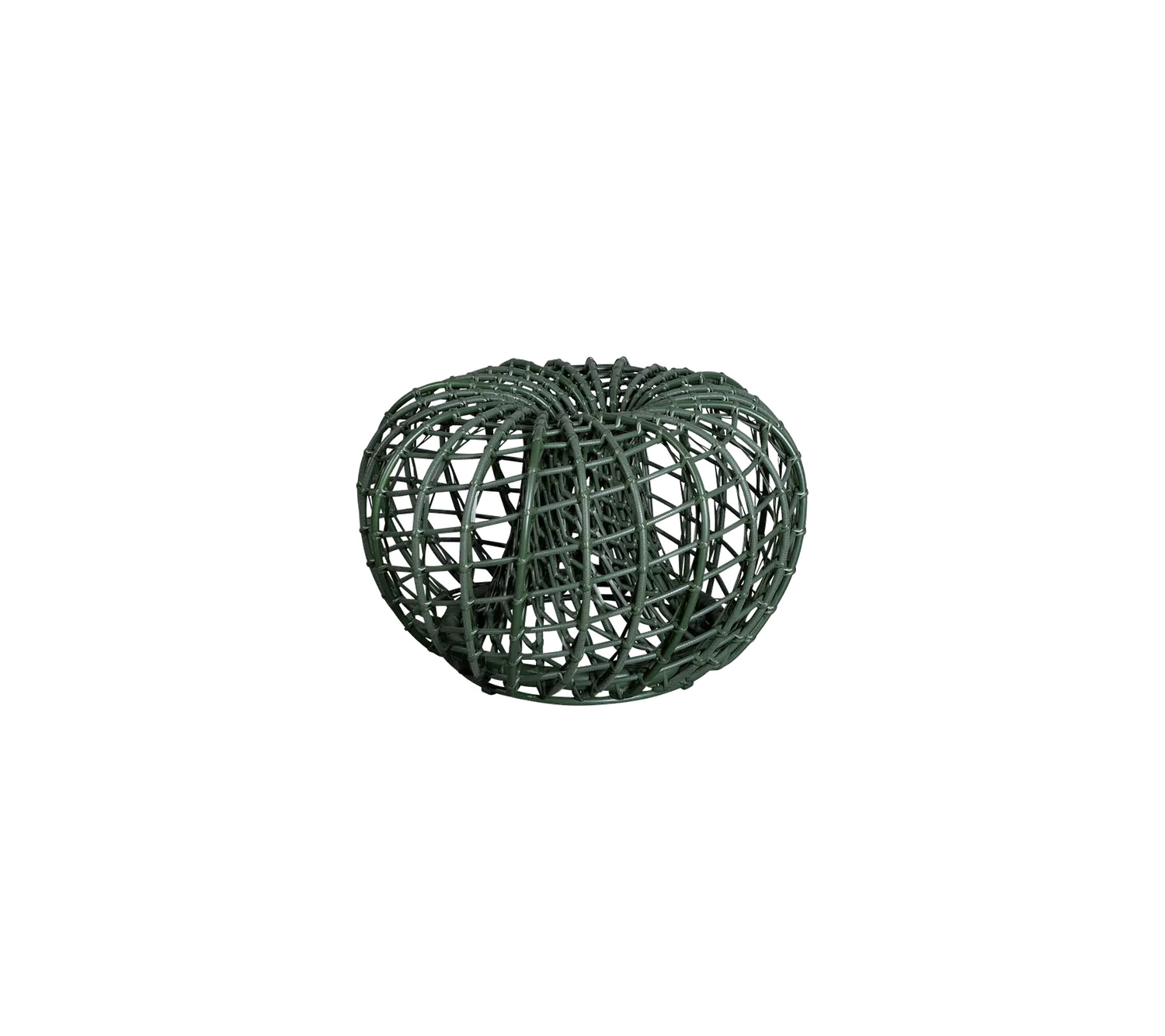 Cane-Line Nest lille fodskammel dark green weave