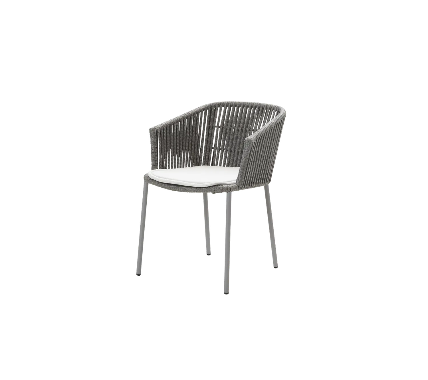 Cane-Line Moments stol stabelbar Grey Soft Rope