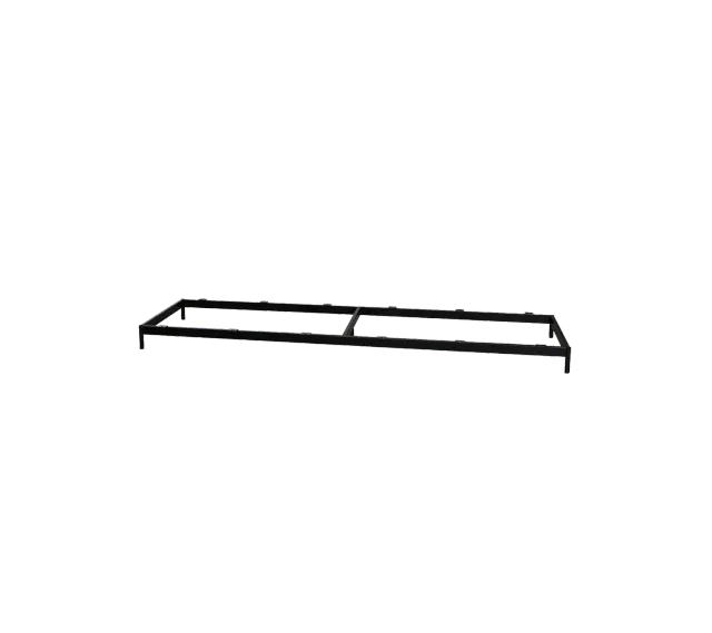 Cane-Line Aura stelmodul 3-pers sofa sort metal