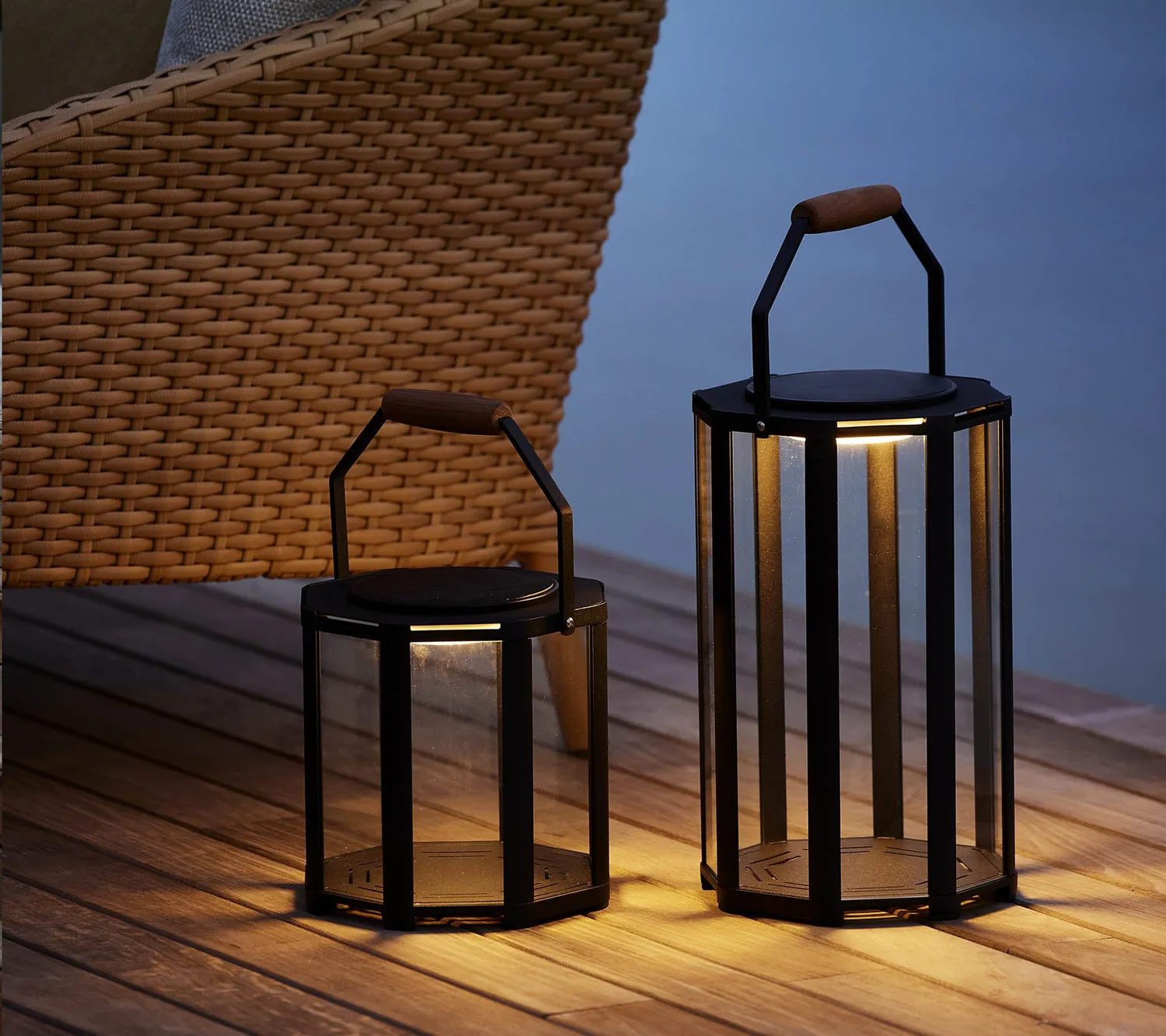 Cane-Line Lightlux lanterne mini lavagrå aluminium