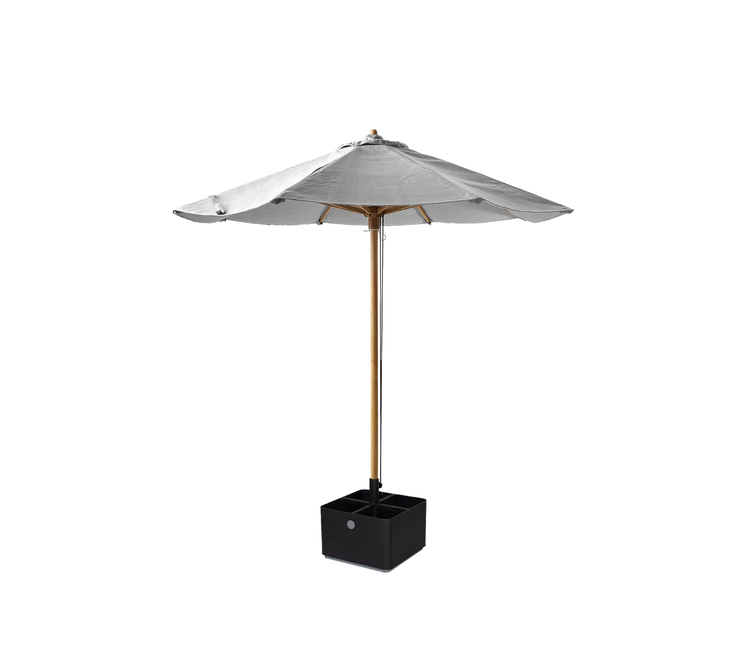 Cane-Line Classic parasol 2,4 m teak snoretræk