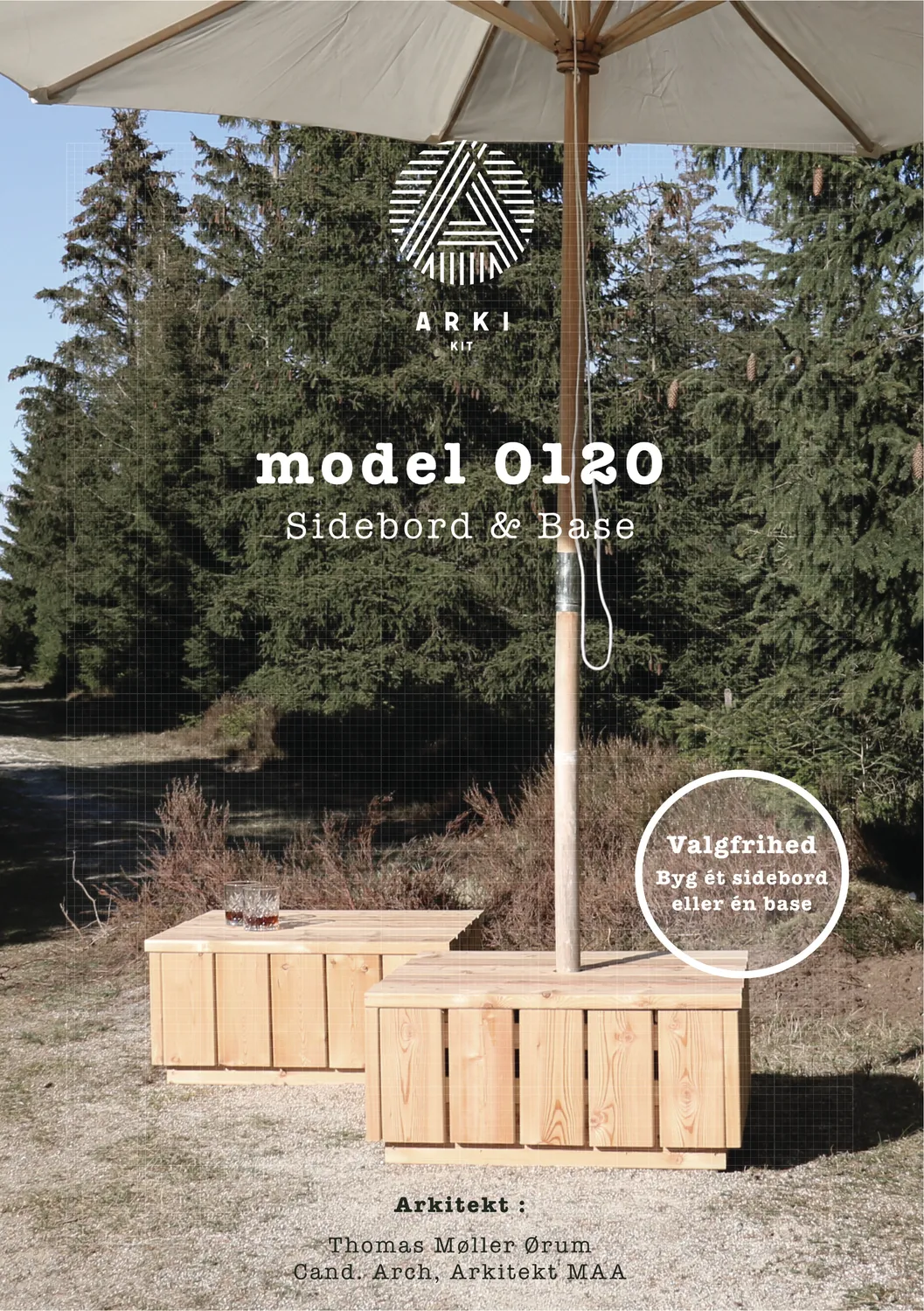 ARKI kit Model 0120 sidebord og base byggesæt lille