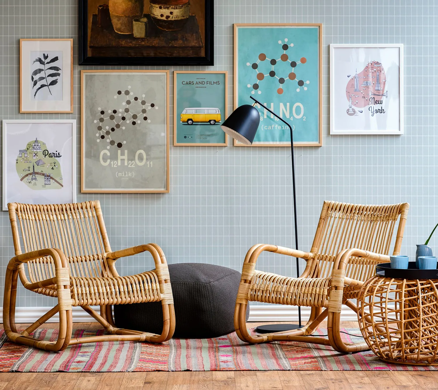 Cane-Line Curve loungestol natural rattan indendørs