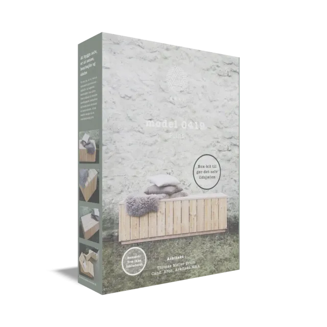 ARKI kit Model 0419 plint byggesæt bænk i træ lav