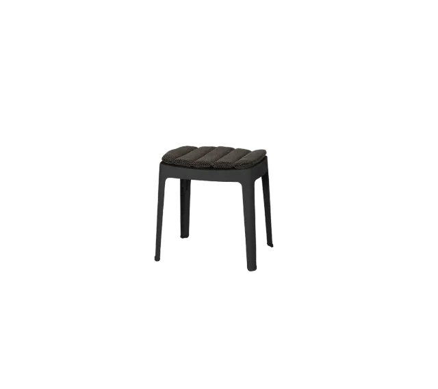 Cane-Line Cut skammel white aluminium dark grey
