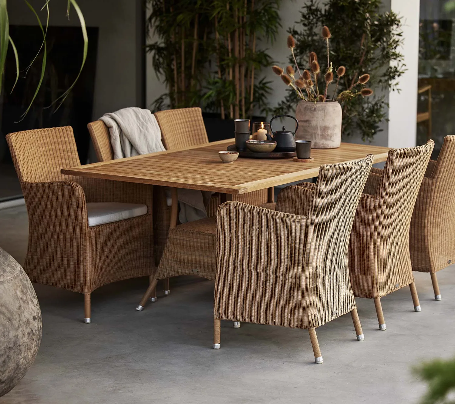 Cane-Line Hampsted stol black weave