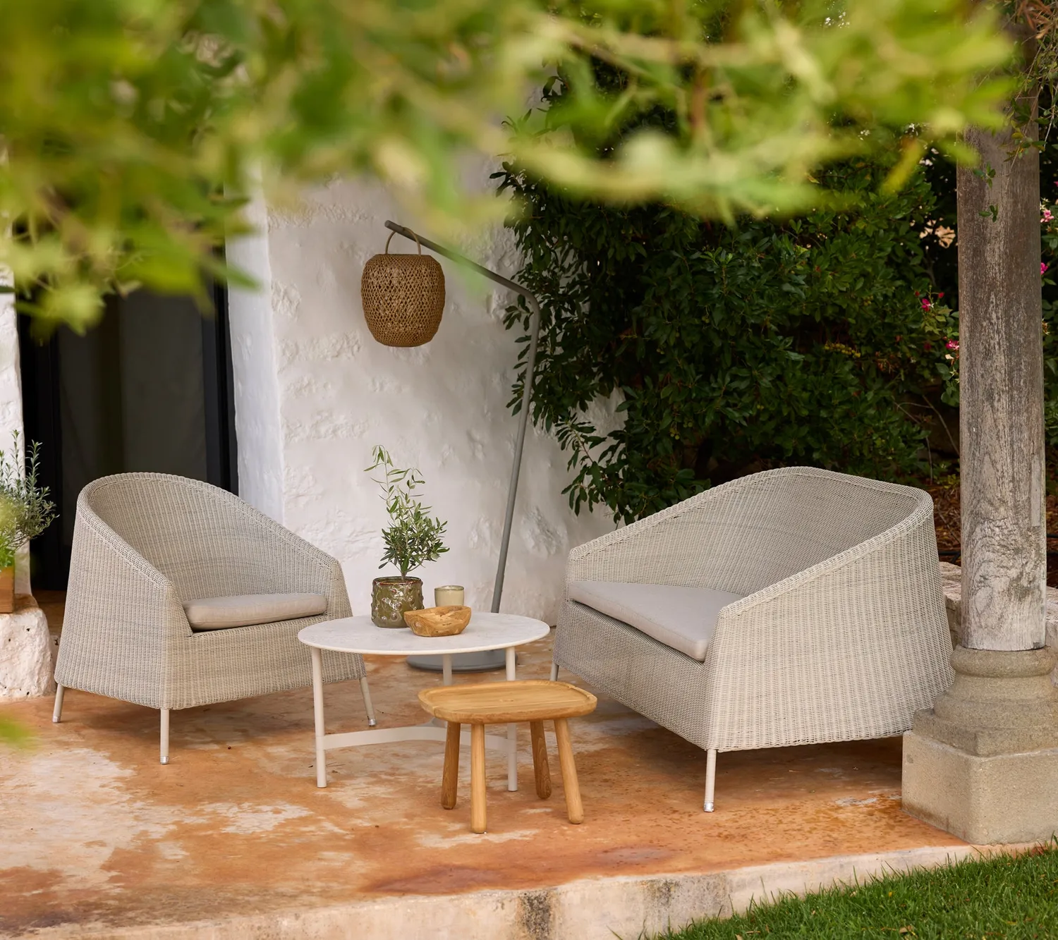 Cane-Line Kingston loungestol mocca weave