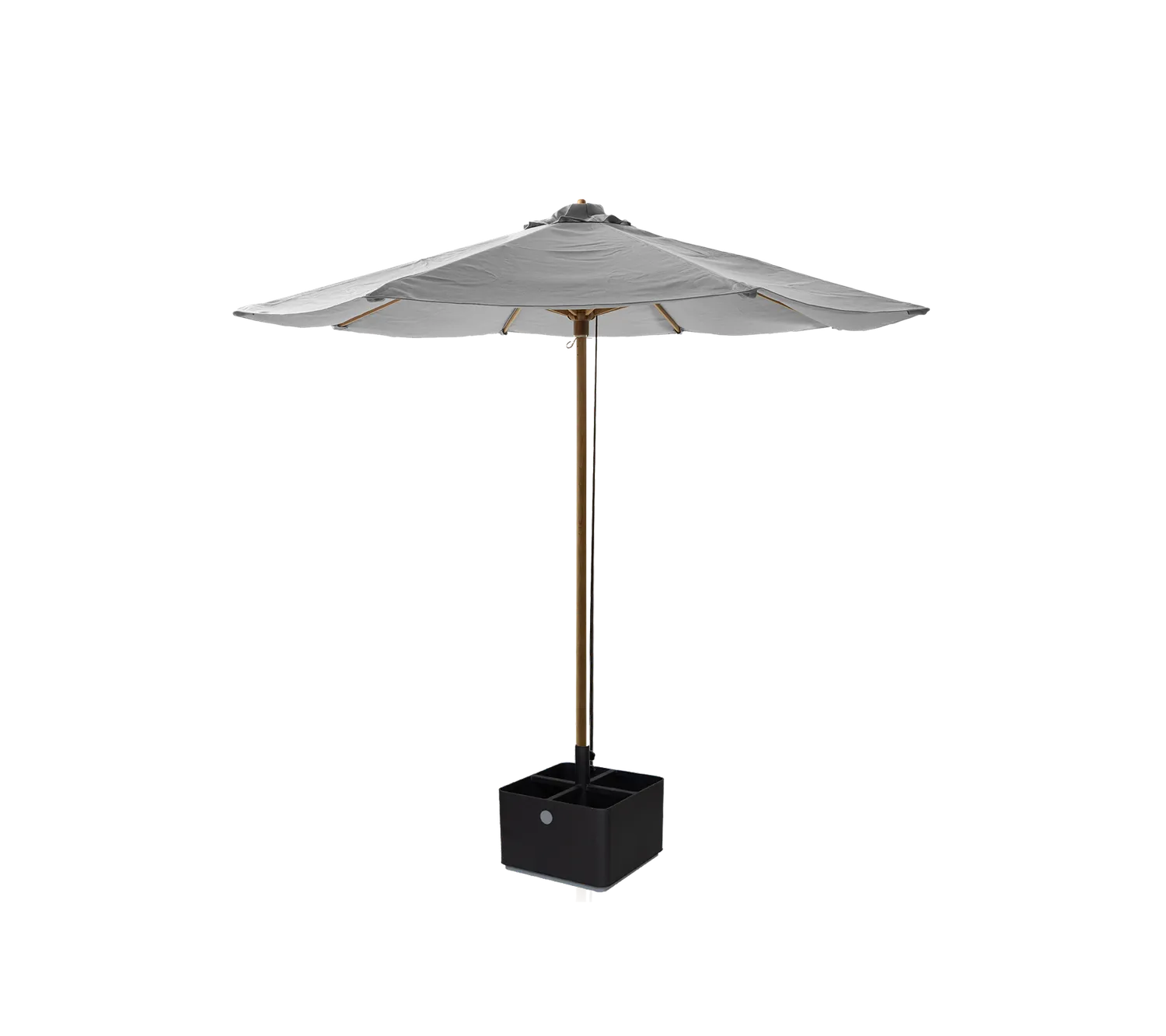 Cane-Line Classic parasol Ø3 m teak med snoretræk