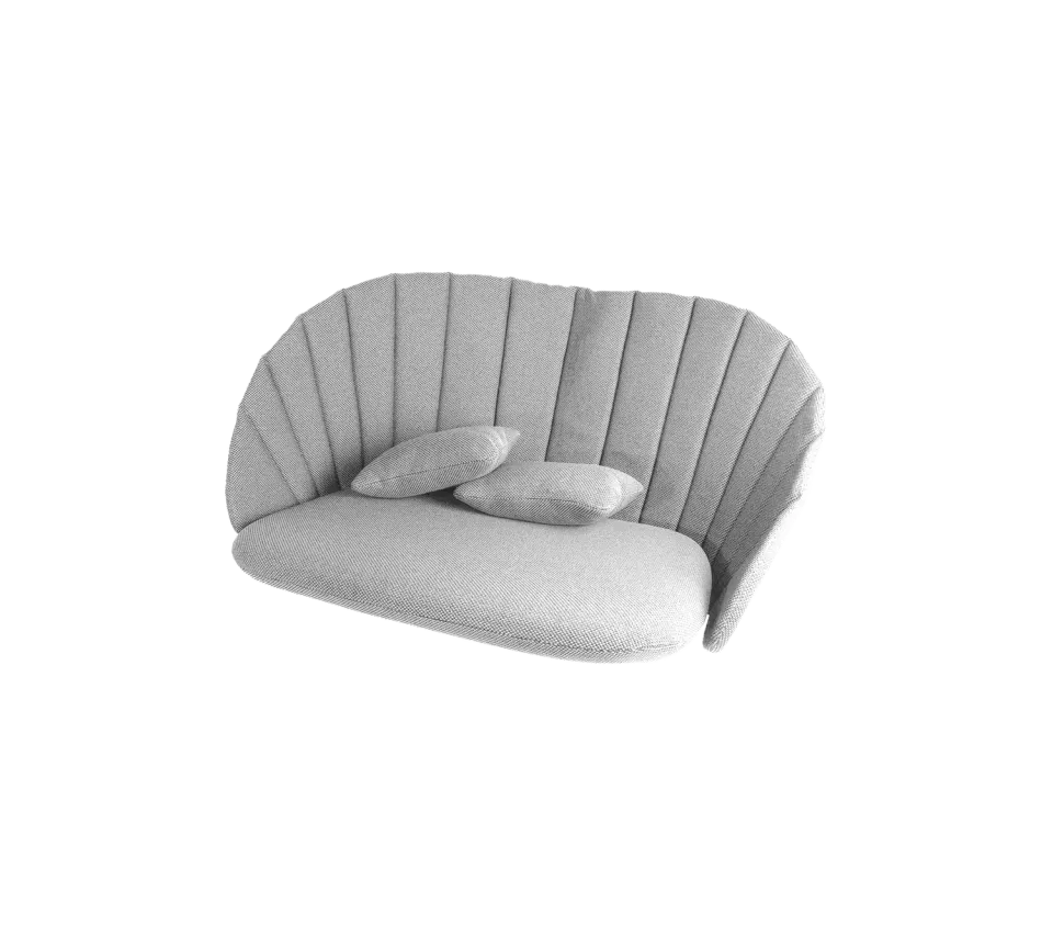 Cane-Line Peacock 2-pers sofa hyndesæt Grey Natté