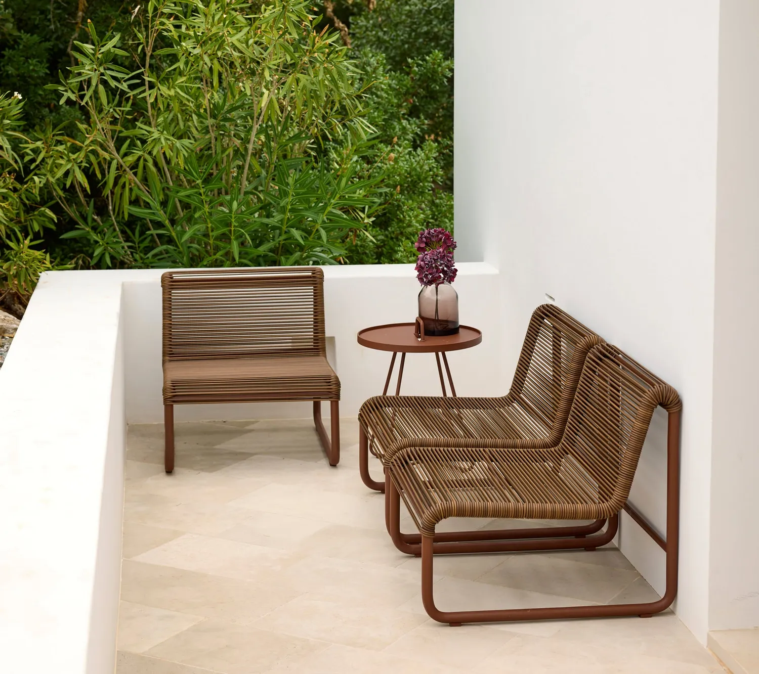 Cane-Line Al Dente loungestol dark green aluminium